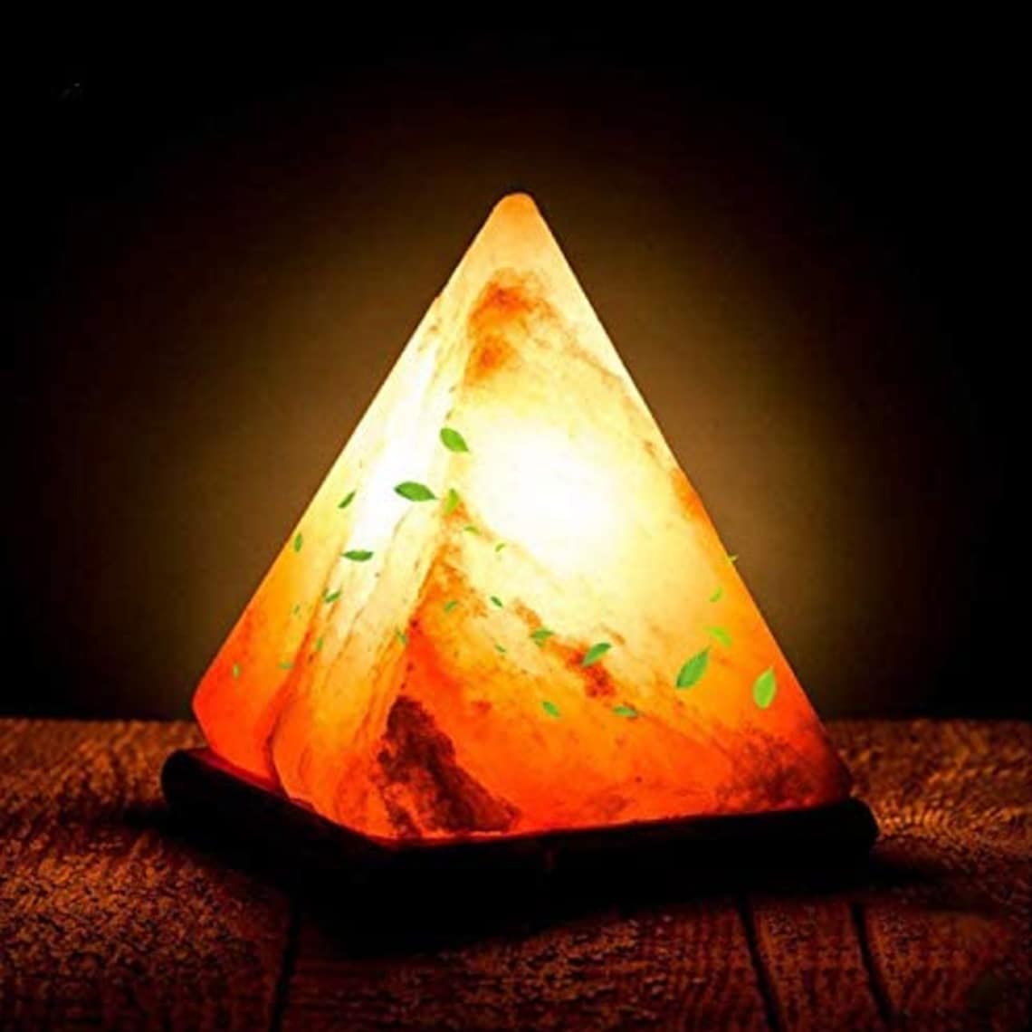Himalayan 100 Natural Salt Lamp Pyramid Shape Crystal Rock Etsy