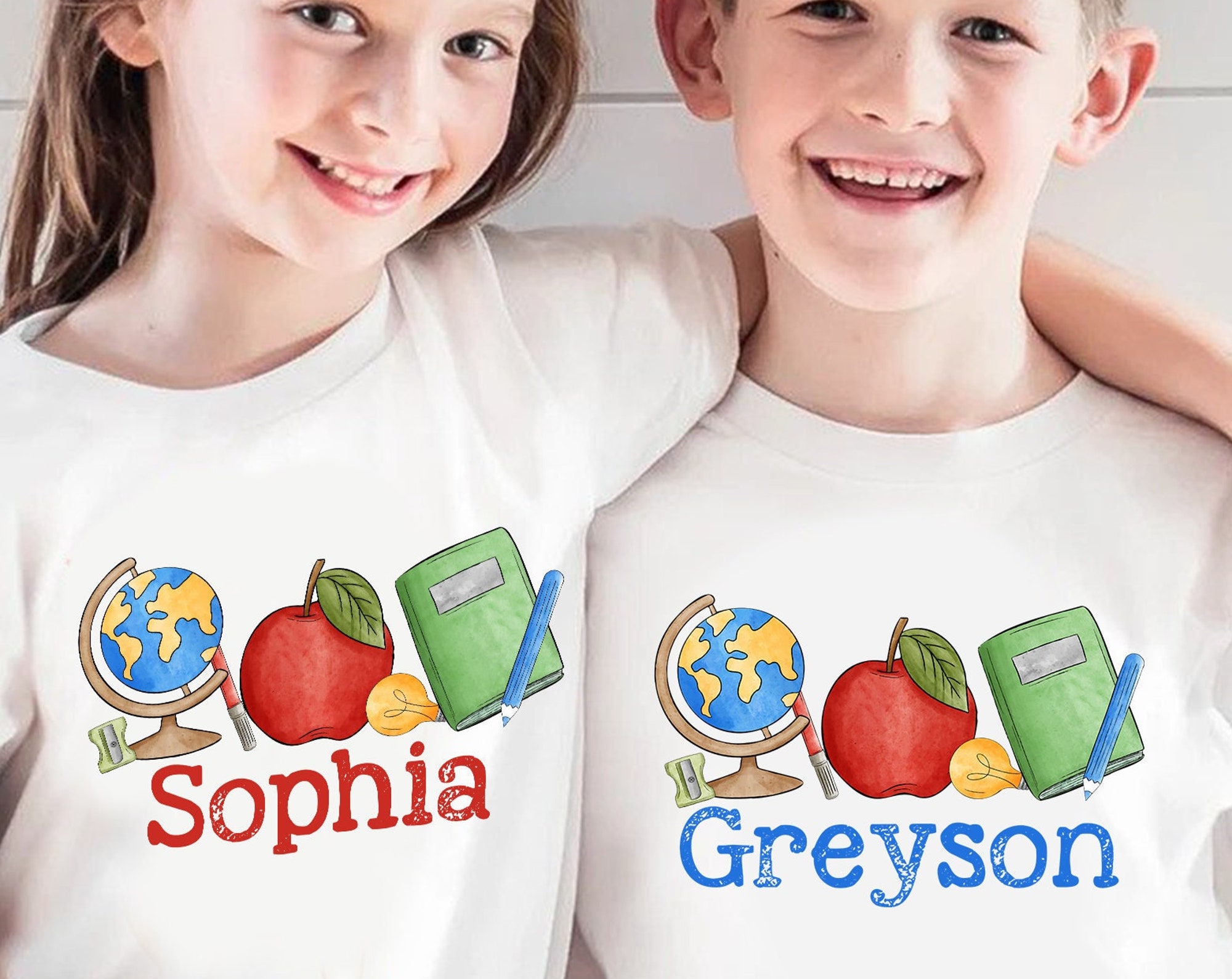 Kids Back to School Shirt, Personalized Toddler School Shirt, Custom Name Toddler Shirt