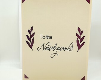 To the Newlyweds Greeting Card | Honeymoon Greeting Card