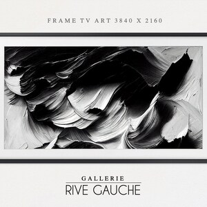 Samsung Frame TV Art • Abstract Modern • Monochrome • Samsung Art TV •  Oil Painting • Instant Download • Frame TV