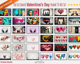 Valentine's Day Art for Samsung Frame TV | 36 Artwork Set (Digital Download)