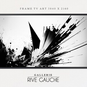 Samsung Frame TV Art • Abstract Modern • Monochrome • Samsung Art TV •  Oil Painting • Instant Download • Frame TV
