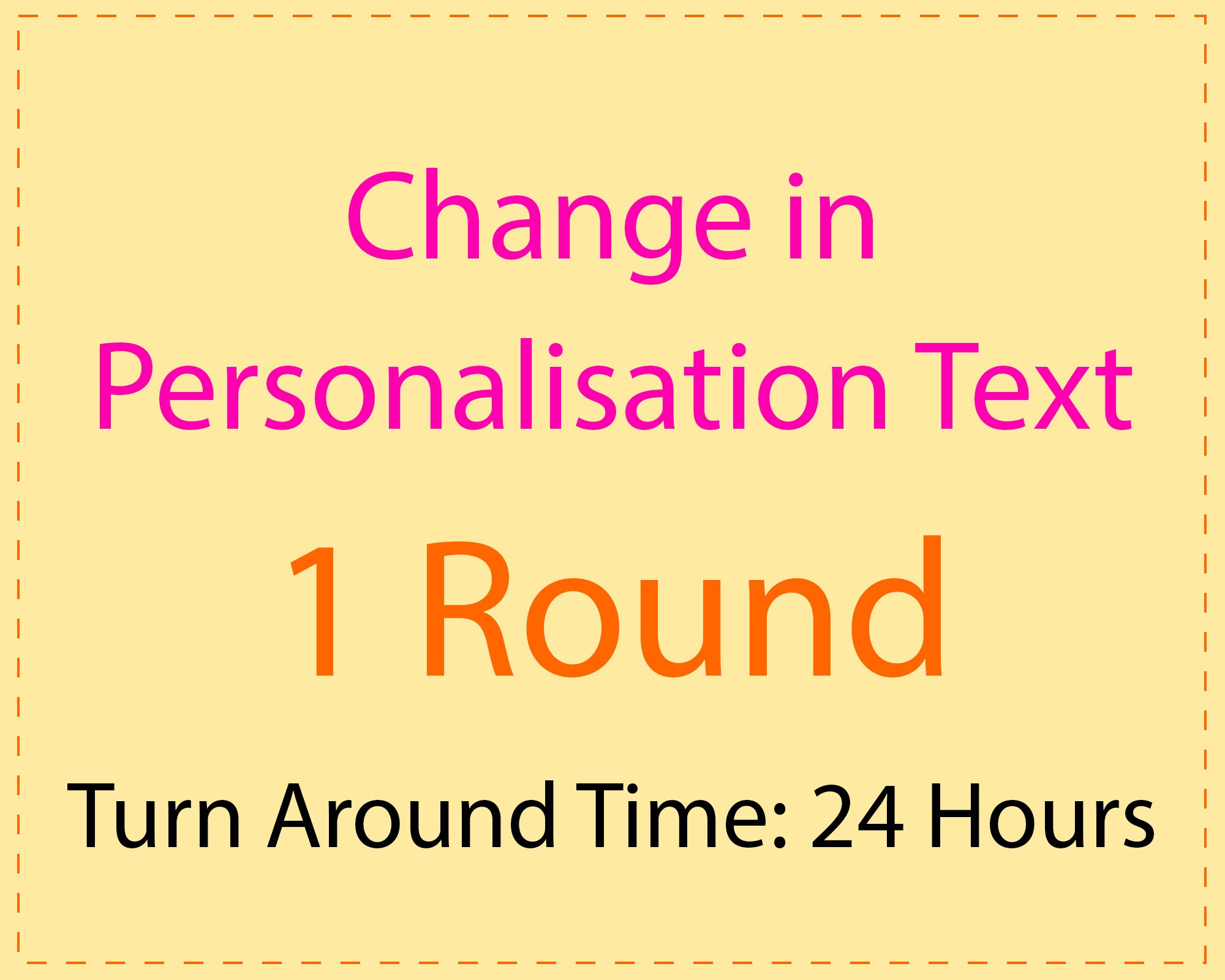 One Round Change in Personalisation Text after I sent you the persona…