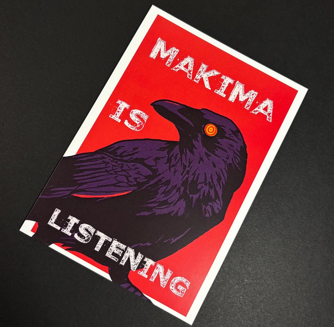 Makima is Listening 5" X 7" Art Print CSM Etsy