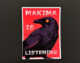 Makima is Listening - Vinyl Sticker Matte CSM
