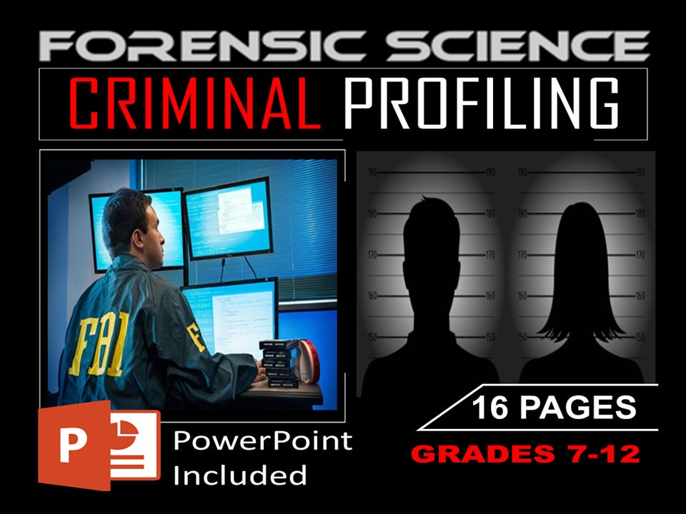 Forensics: Criminal Profiling | Readings, Questions, Activities and Project (Grades 7-12)