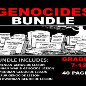 Genocides Bundle: Bosnian, Armenian, Cambodian, Darfur, Rwandan Genocides (Readings and Worksheets) | Grades 7-12