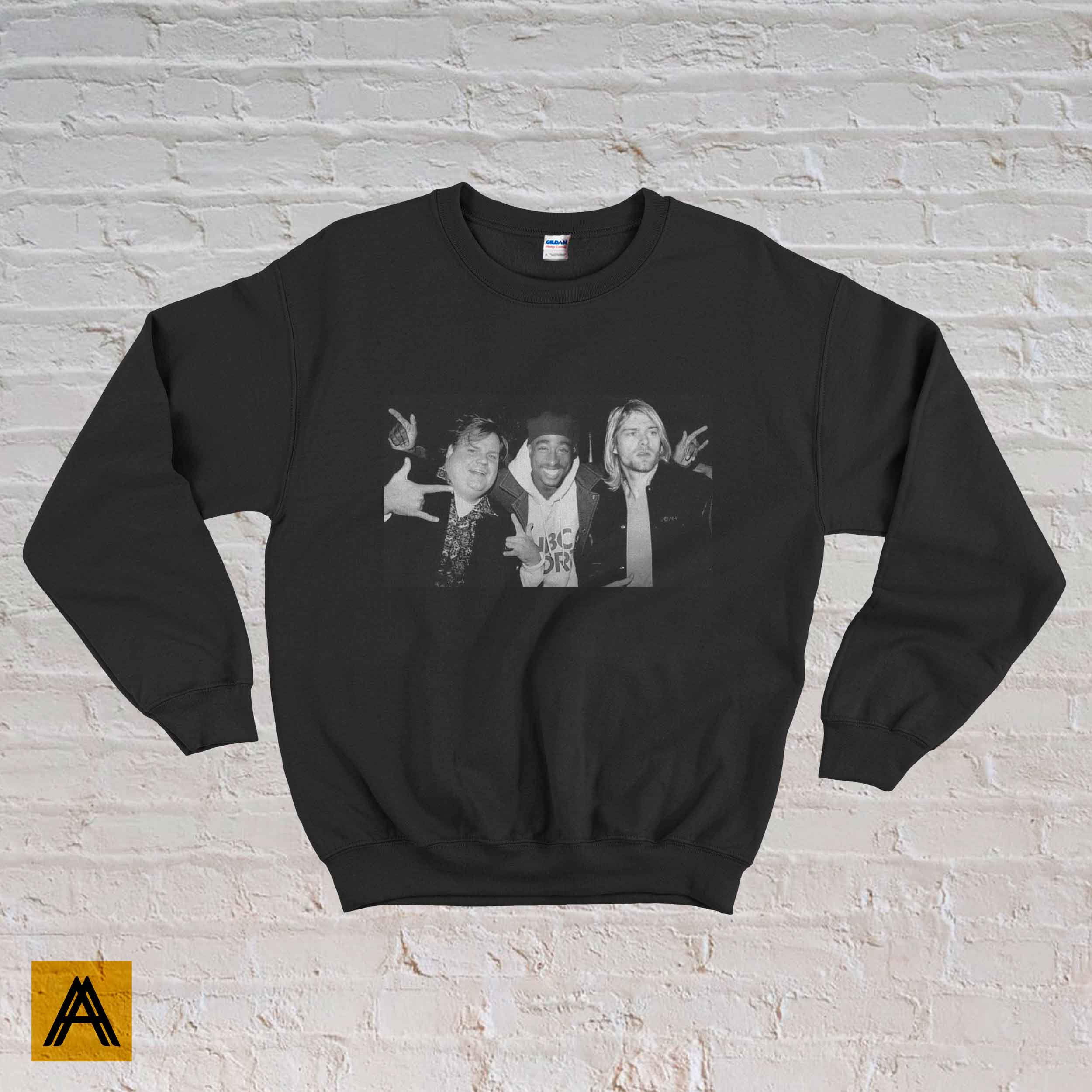 Kurt Cobain Sweatshirt Chris Farley 