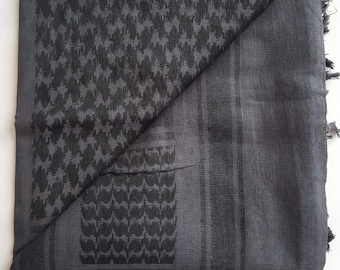 Shemagh protector 100% algodón puro, estilo militar SAS, para uso en el desierto, táctico, para cuello y cabeza, ideal para combate, árabe, palestino, tipo keffiyeh. Disponible en varios colores.