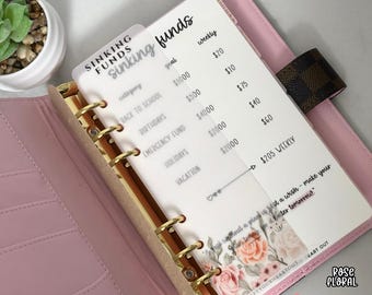 Zakładki do segregatora budżetowego A6 | Welinowy panel Dashboard | Papierowy panel Dashboard | Zakładki motywacyjne
