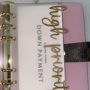 Custom Vellum A6 Personal Dashboards | Budge Binder