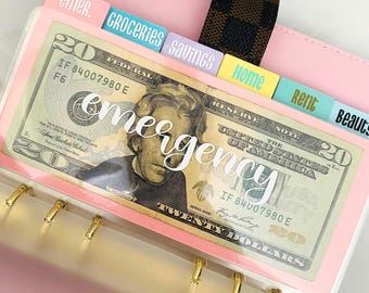 A6 Tabbed Envelopes | Set of 6 With Labeled Categories | Cash Stuffing | Budgeting System | Sinking Funds | Vinyl