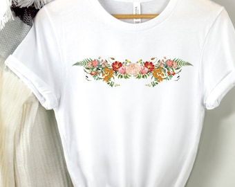 Flower Shirt, Gift For Her, Flower Shirt Aesthetic, Floral Graphic Tee, Floral Shirt, Flower T-shirt, Wild Flower Shirt, Wildflower T-shirt