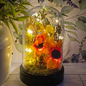 Light Up Dome Terrarium - Flareon Inspired