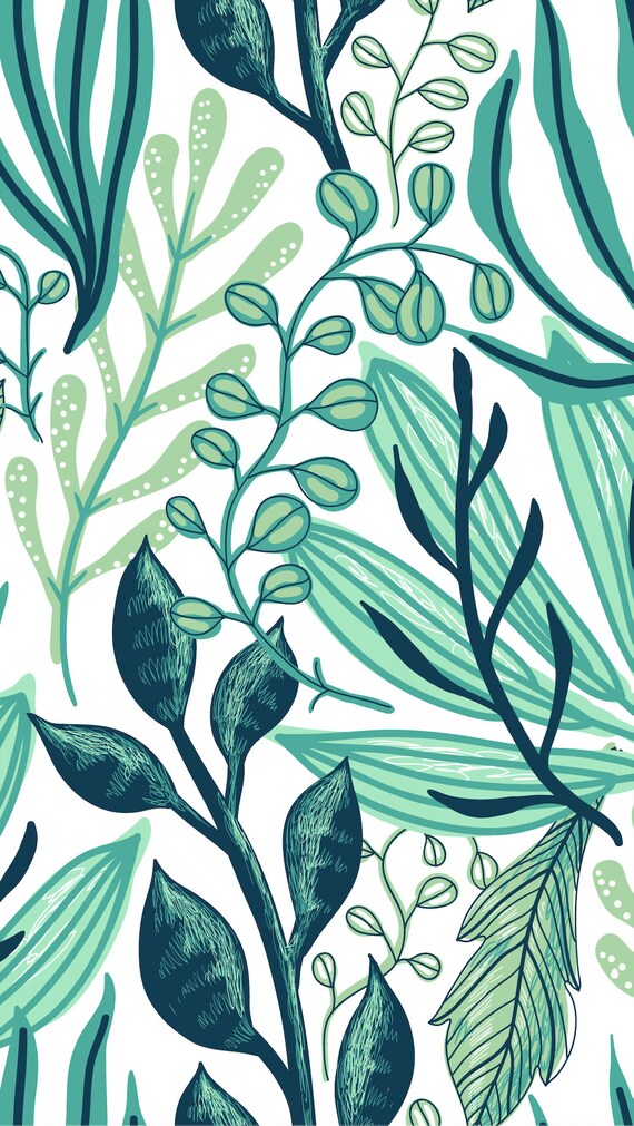 Leafy Green Phone Background Etsy