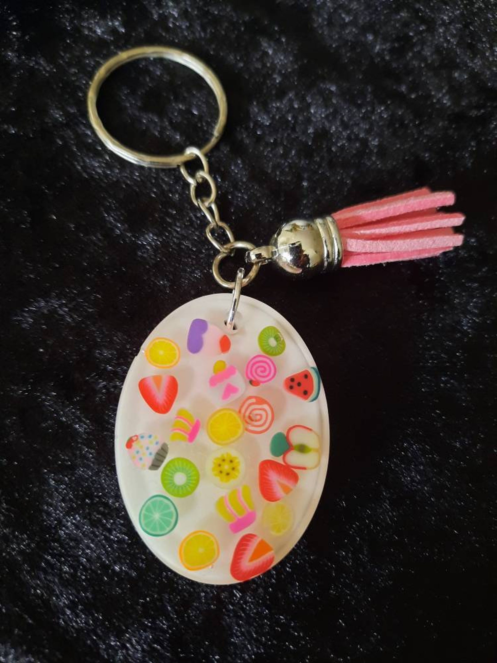 Cute 'made to Order' Resin Fruit Keychains. Etsy