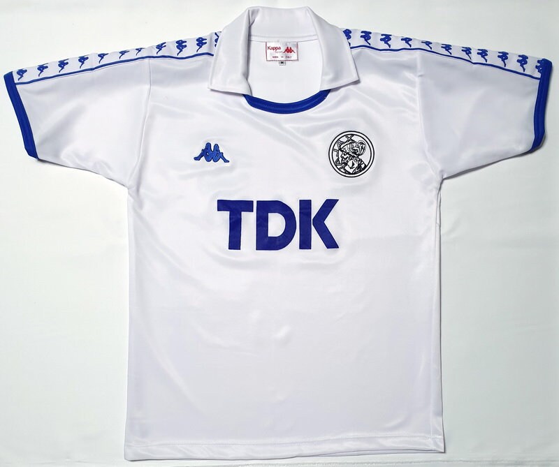 RetroAjax football shirt 1988 away white vintage soccer Etsy