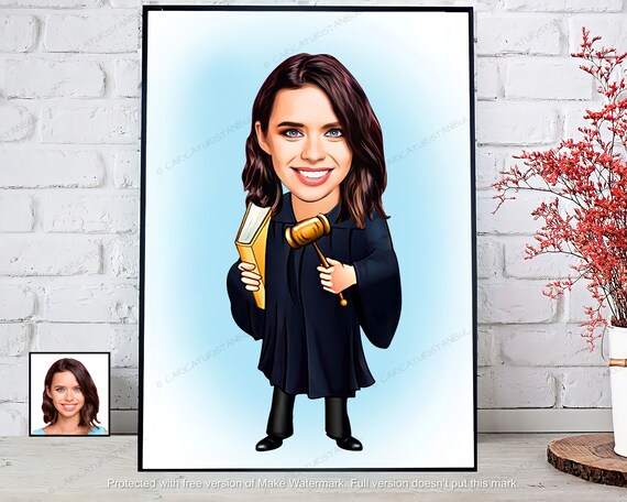 Digital Cartoon Lawyer Themed Portrait Personalized - Etsy Ireland Digital Cartoon Lawyer Themed Portrait Personalized - Etsy Ireland