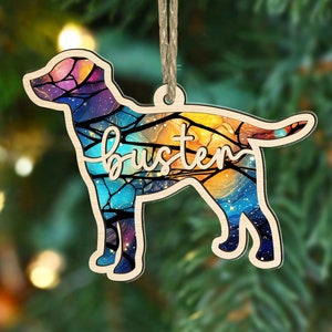 Custom Dog Suncatcher, Dog Christmas Ornaments, First Christmas Ornaments, Cute Dog Ornament, Dog Keepsake, Dog Lovers Gift, Pet Ornament