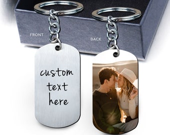 Custom Couple Keychain, Valentines Gifts For Him, Couple Photo Keychain, Personalized Gifts For Boyfriend, Gifts For Men, Anniversary Gift