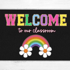 Classroom Welcome Mat, Custom Teacher Doormat, Teacher Gifts Personalized, Classroom Decor, Kindergarten Teacher Door Decor, Classroom Mat