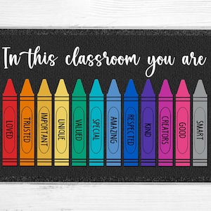 Classroom Doormat, Teacher Doormat, Custom Teacher Welcome Mat, Personalized Teacher Mat, Classroom Decor, Teacher Gifts, Classroom Rug