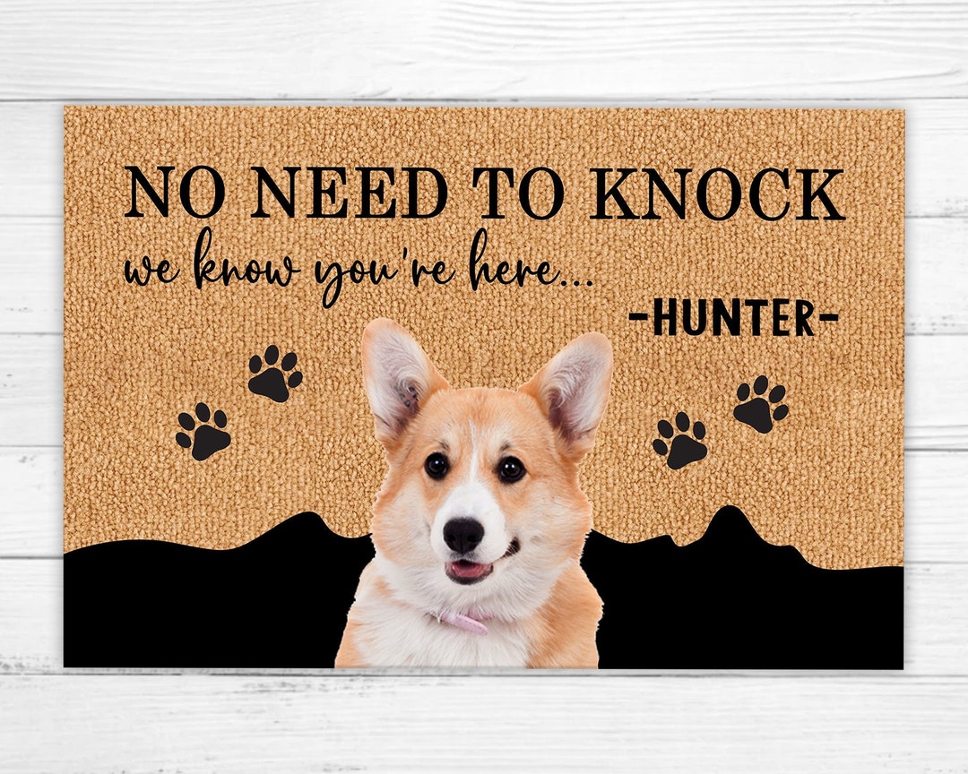 Personalized Dog Doormat Custom Dog Mat Funny Dog Doormat Etsy