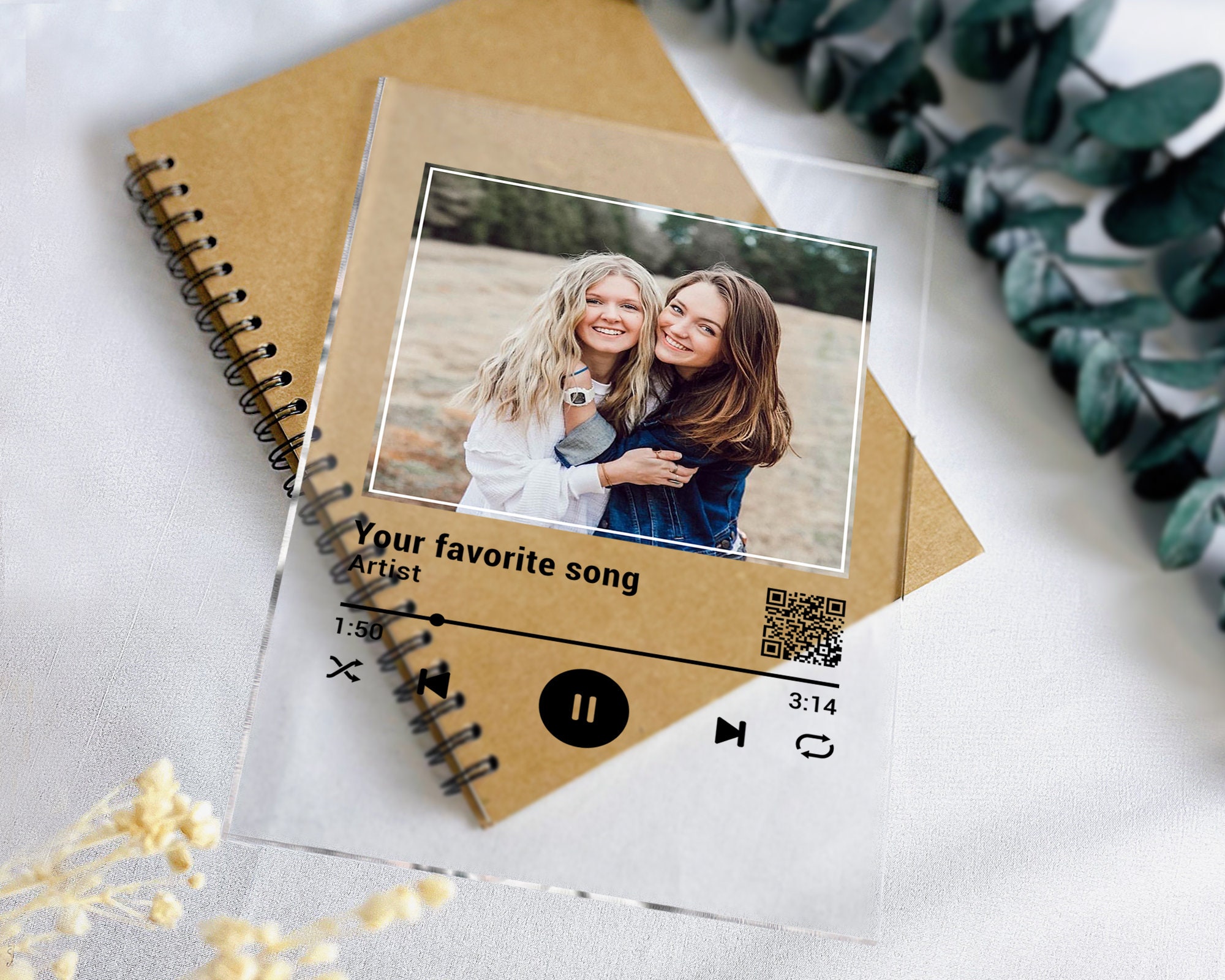 Best Friend Gift Custom Music QR Code Plaque Birthday Gifts For Best best-friend-gift-custom-music-qr-code-plaque-birthday-gifts-for-best
