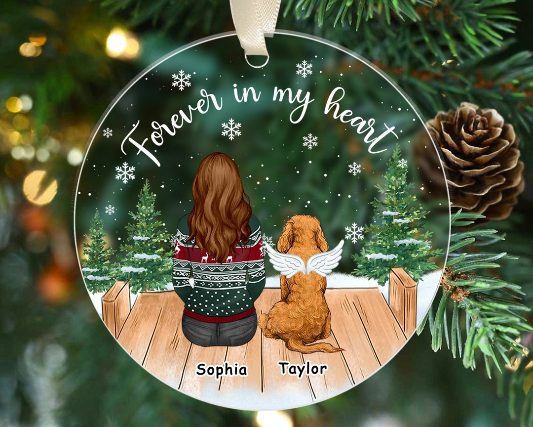 Dog Memorial Ornament, Personalized Dog Ornament, Sympathy Gift for Dog ...