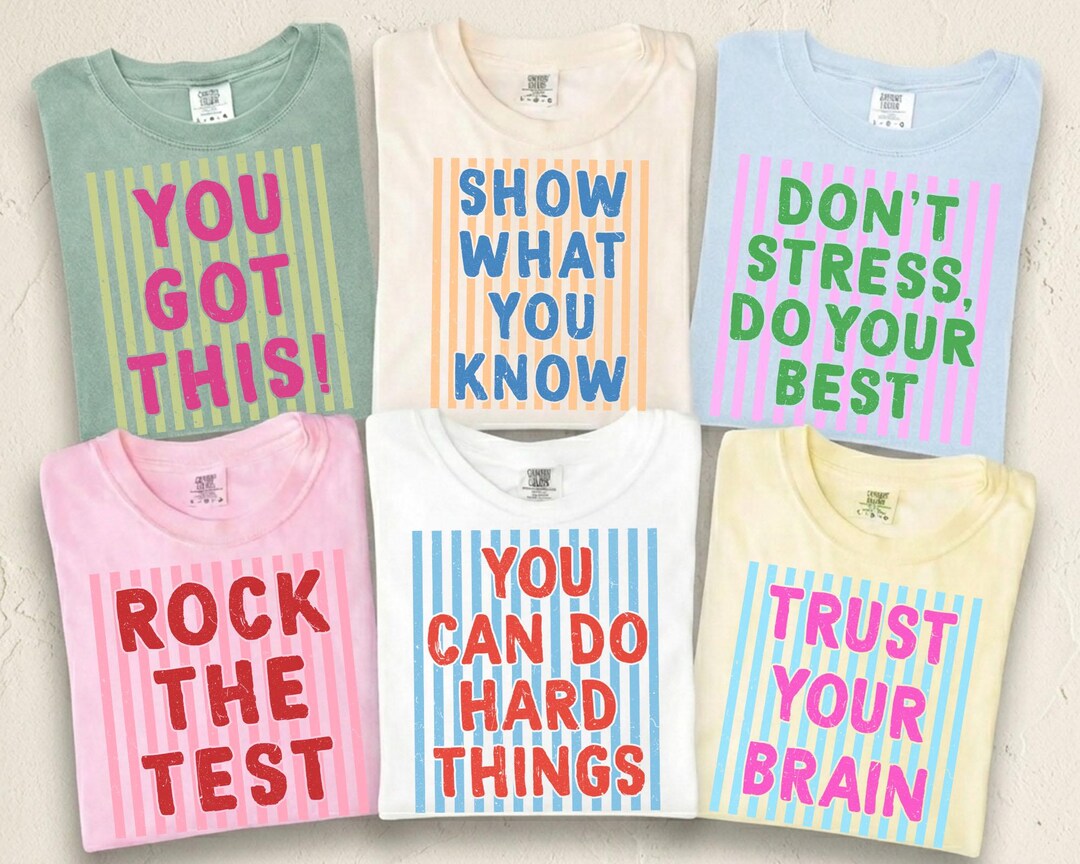 Test Day Shirt, Matching State Testing Shirts, Teacher Team Comfort ...