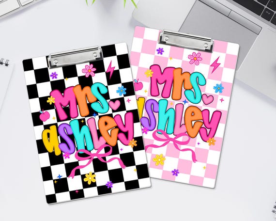 Personalized Teacher Clipboard, Custom Teacher Name Clipboard, Back To School Gift For Teacher, Teacher Paper Clipboard, New Teacher Gifts