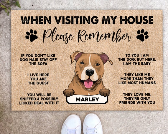 Dog Doormat Customized Hope You Like Dog Hair Personalized Gift - PERSONAL84