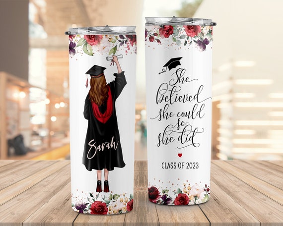 Graduation Gifts For Her, Personalized Graduation Tumbler, Graduation Gifts For Women, Class Of 2023, College Graduation Cups, Senior 2023