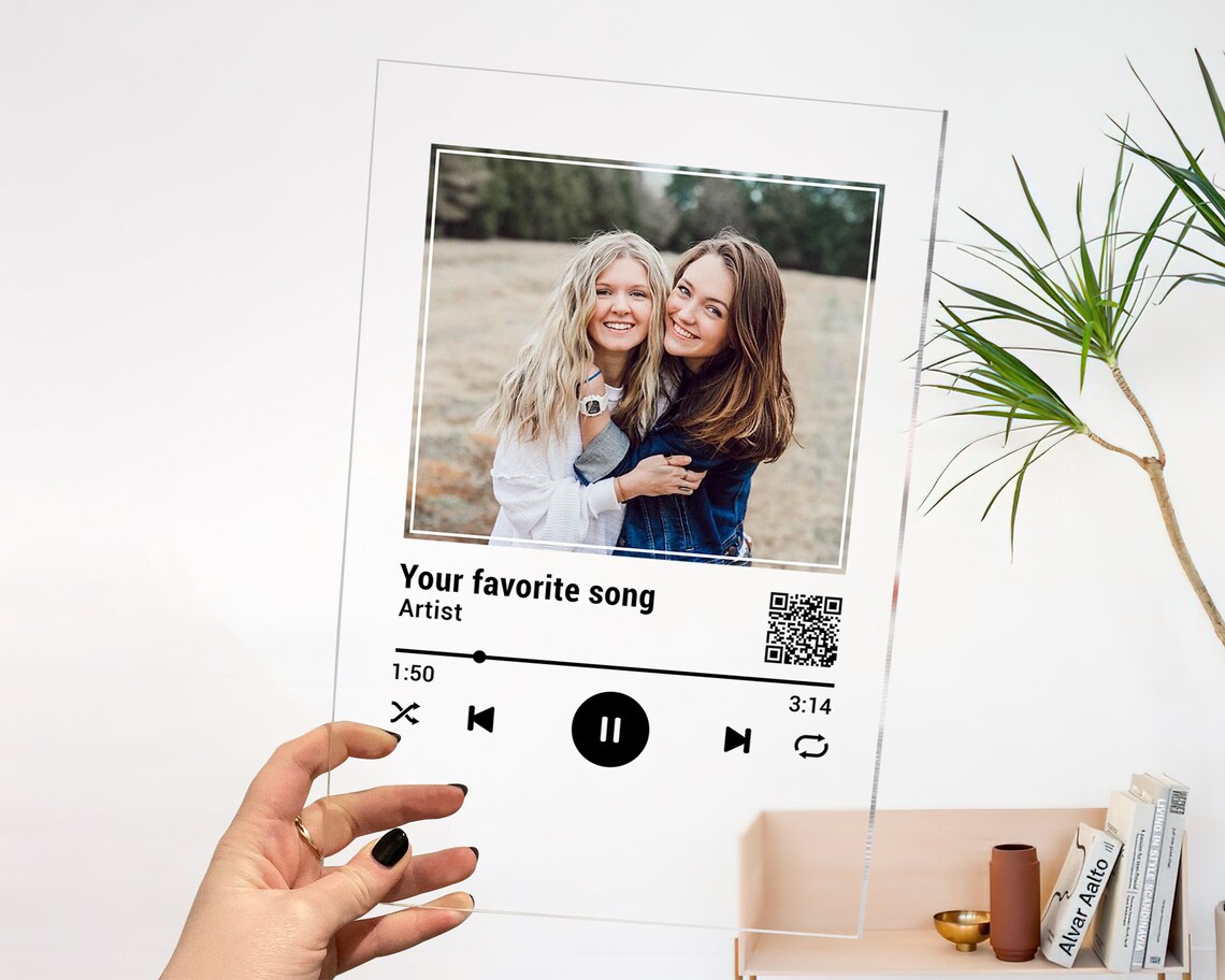 Best Friend Gift Custom Music QR Code Plaque Birthday Gifts For Best best-friend-gift-custom-music-qr-code-plaque-birthday-gifts-for-best