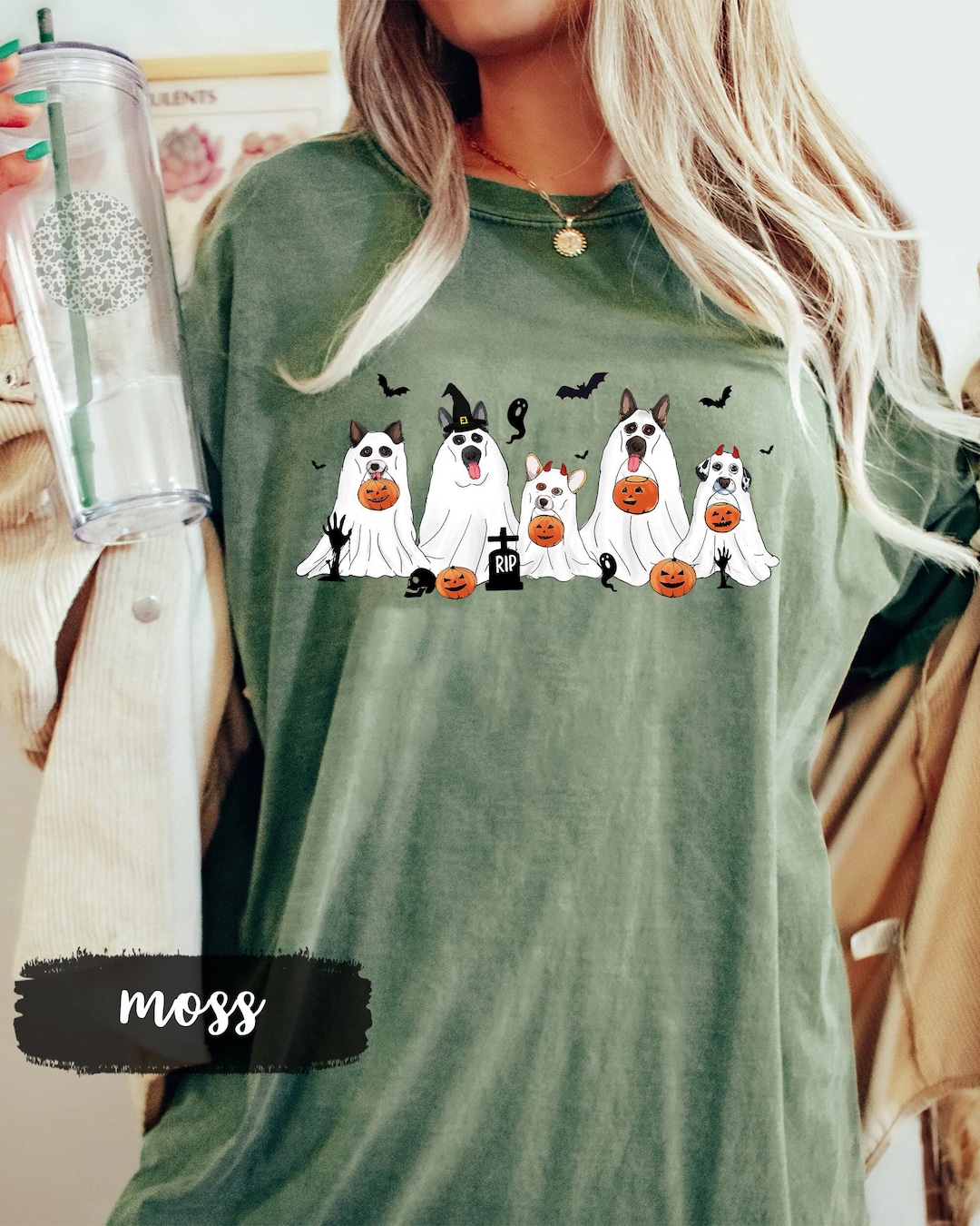 Dog Halloween Shirt, Comfort Colors Shirt, Funny Halloween Shirt for