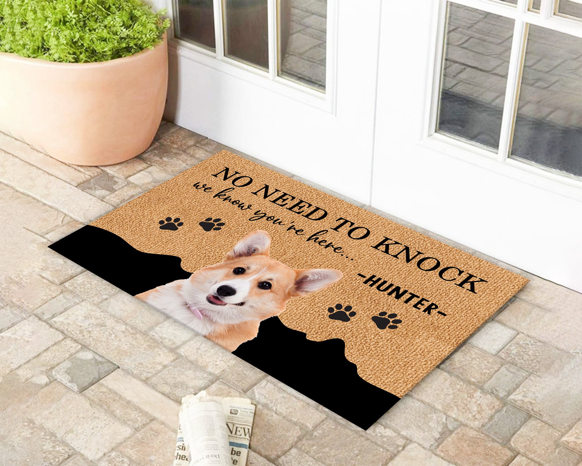 Personalized Dog Doormat Custom Dog Mat Funny Dog Doormat Etsy