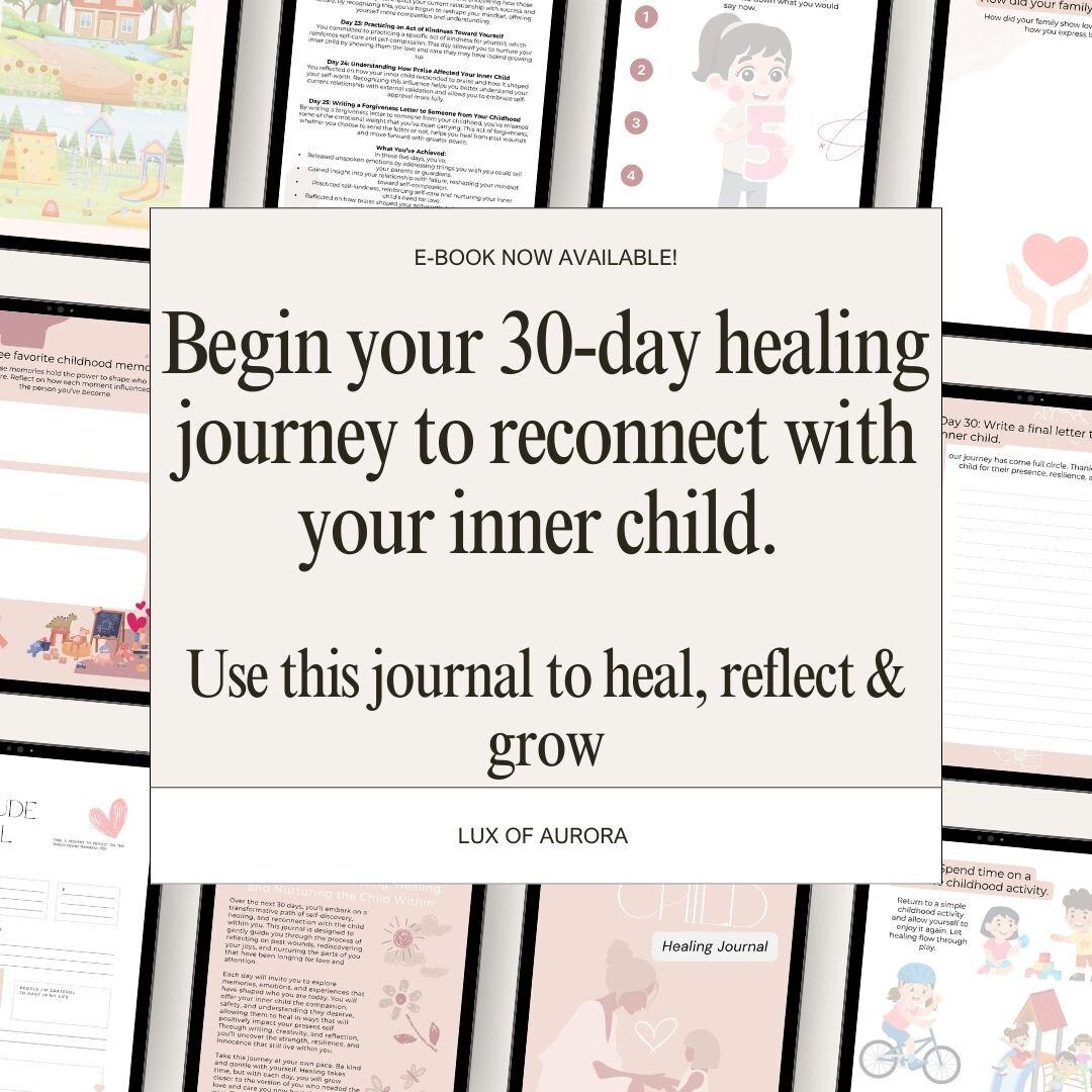 Inner Child Healing Journal: 30-day Shadow Work Workbook (PDF) - Etsy