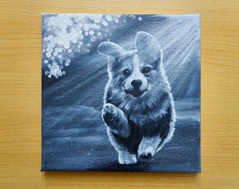 Dog Acrylic painting on canvas