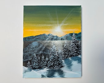 SunSet Acrylic Painting on Canvas