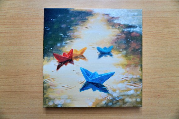 Acrylics on canvas paper ~  Canvas painting, Painting, Art painting