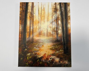 Forest Acrylic Painting on Canvas