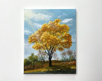 Tree Acrylic Painting on Canvas