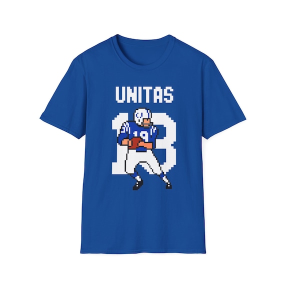 Johnny Unitas Shirt Pixel Art Baltimore Colts Retro 8bit Vintage