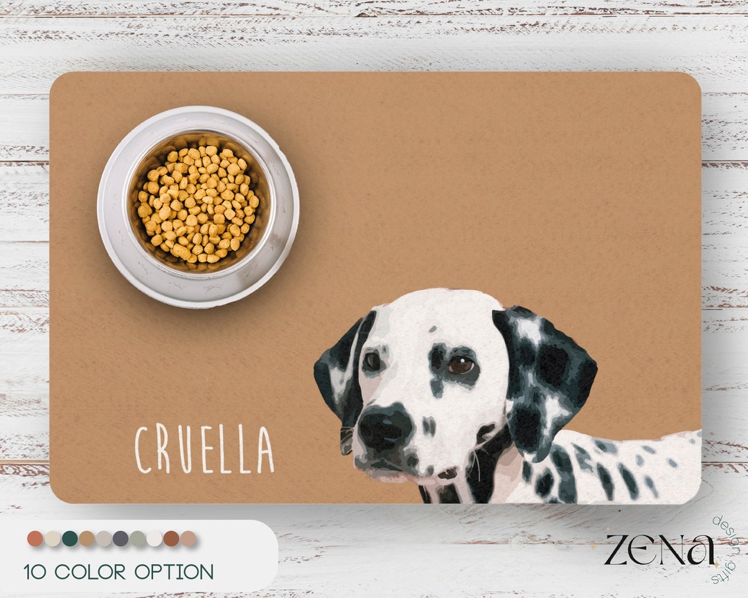 Custom Dog Mat Personalized Dog Mats Dog Bowl Mat Custom Etsy