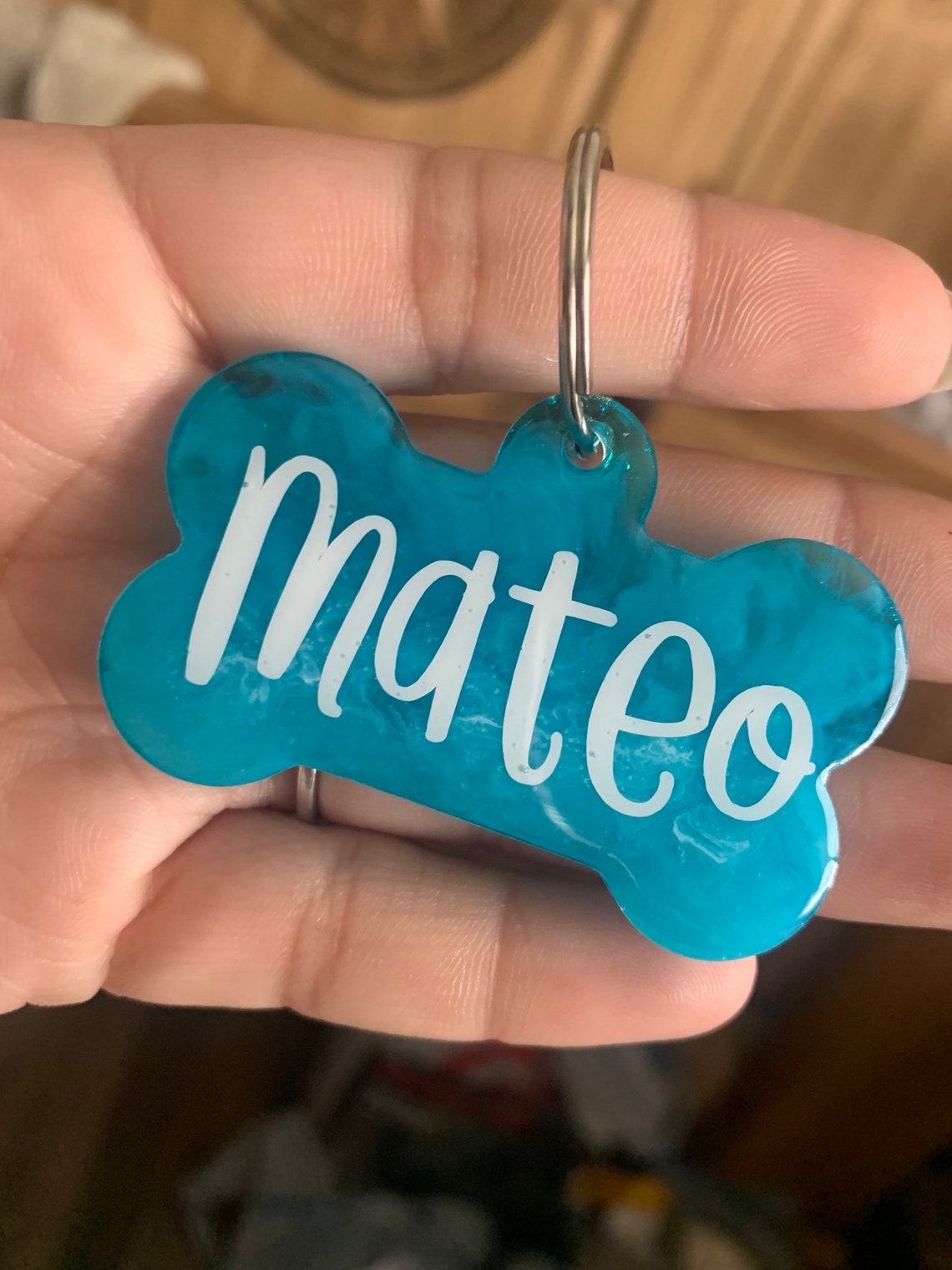 Personalized Epoxy Resin Dog Tags Etsy