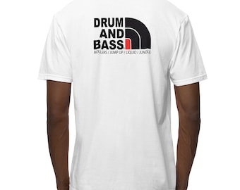 Drum & Bass T-shirt DJ Djs Festival Rave Party Nightclub Bou Hedex (Back Print) dnb raver electronic dance music chase  status bass music