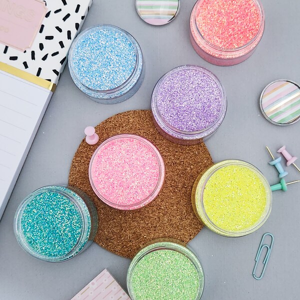Pastel Glitter Etsy