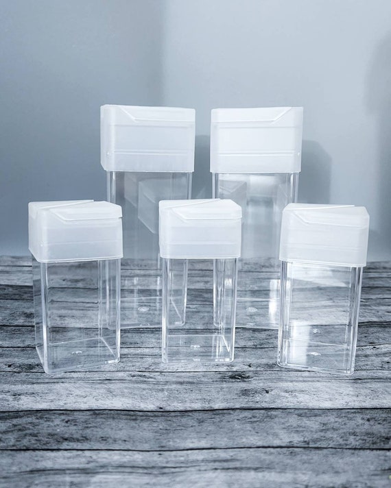 Square Glitter Shaker / Glitter Shaker / Glitter Container / Etsy