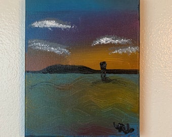 Beach Sunset Painting