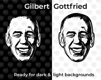 In memory of Gilbert Gottfried 1955-2022 PNG SVG vector instant digital download